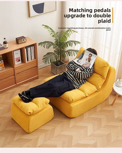 Lazy Sofa Kleines Wohnzimmer Zerlegbarer und wasch barer Lounges essel Rahmenloses Kompression ssofa für Einzelpersonen ohne Knochen - Product Image 6