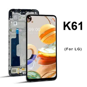Para a exposição do LG K61 com exposição do LCD da substituição do telefone celular do quadro com toque para a tela do LG K61