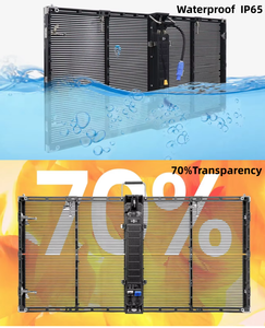 หน้าจอโฆษณา LED แบบโปร่งใส 4K 3840Hz P3.91‑P15.6 โมดูลหน้าต่างติดตั้งรวดเร็วสำหรับเวทีคอนเสิร์ตงานอีเว้นท์ - Product Image 5