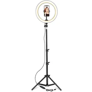 Hochwertige 12-Zoll-Fotografie LED Selfie Rin glicht Make-up Video Live Studio Lampe Telefon halterung und Stand Stativ