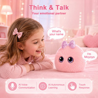Robot Meja Pintar AI Fluffy, Robot Hewan Peliharaan AI Adaptif Emosional, Boneka Interaktif Penghilang Stres untuk Penggunaan di Rumah ODM