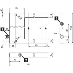 Barrera de luz bifurcada de diseño especial, de tipo horquilla, con diseño especial - Product Image 2