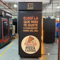 Máquina Expendedora de Pizza Totalmente Automática con Estilo Personalizable de Adhesivo Publicitario y Sistema de Pago con Tarjeta Personalizada y Código QR para Interiores y Exteriores