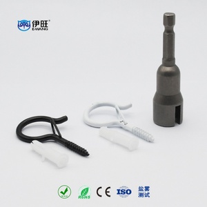 Crochets de suspension noirs EWANG pour lumières de Noël, crochets muraux en bois à visser pour plafond - Product Image 4