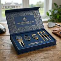 Coffret cadeau de golf personnalisé, marqueur de balle de golf magnétique, coffret cadeau haut de gamme, emballage cadeau pour balles de golf, usine OEM