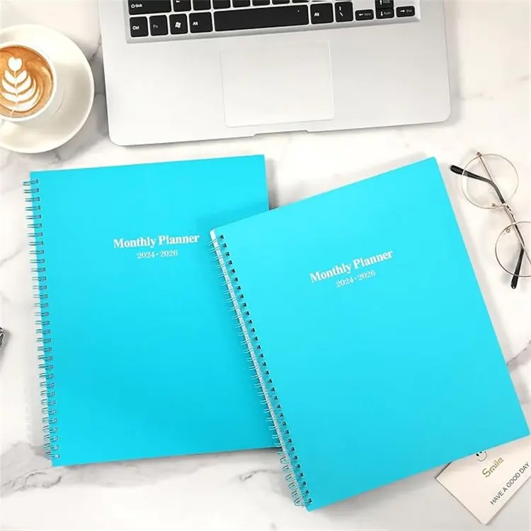 New Style Custom 2024 2025 Notebooks Agenda Daily Weekly Monthly Spiral Organizer A5 Note Books Schedule Agenda Planner