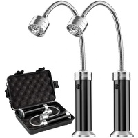 Đèn Nướng Thịt Cơ Sở Từ Tính Siêu Sáng LED BBQ Chiếu Sáng 360 Độ Linh Hoạt Cổ Thời Tiết Chống Nướng Ánh Sáng