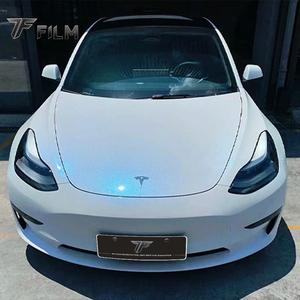 7Fラップフィルム高品質耐傷性PETカメレオンホワイトカーステッカーロール300色以上フルボディカービニールラッピングフィルム - Product Image 4