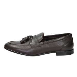 Mocassins pour homme Gino Tagli Marron 41 avec détail pompon - Product Image 1