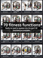 Machine Smith Professionnelle Multi-Fonction Haute Qualité Robuste pour Usage en Salle de Sport, Tonification Musculaire et Entraînement de Force