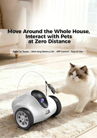 Nouveau jouet interactif intelligent pour chat, contrôlable par application mobile, caméra haute définition et laser, jouet interactif en plastique pour chien