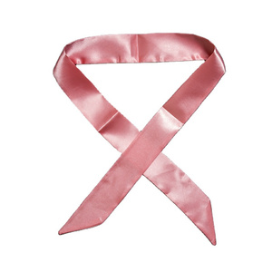 Sciarpa Sottile in Seta con Stampa Animale Fantasiosa in Rosa e <span class=keywords><strong>Rosso</strong></span> per Elastico per Capelli e Manico Borsa - Product Image 3