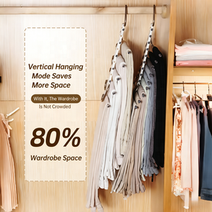 Porte-pantalons en acier inoxydable à forte capacité de charge, multicolores, pliable, 5 niveaux / 9 niveaux, double antidérapant, organisateur de pantalons pour la maison - Product Image 2