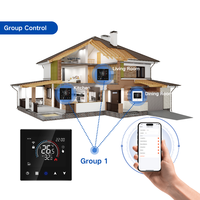 Termostato Eléctrico con Control de Temperatura WiFi/RS485/Modbus, Termostato por Voz Alexa para Control de Grupo en Apartamentos y Almacenes