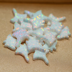 Vente en gros Opale en forme de <span class=keywords><strong>raie</strong></span> <span class=keywords><strong>manta</strong></span> Opale <span class=keywords><strong>blanche</strong></span> de <span class=keywords><strong>raie</strong></span> <span class=keywords><strong>manta</strong></span> Pierre d'opale animale à trou complet - Product Image 6