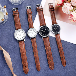 Reloj de Cuarzo Analógico Minimalista para Pareja, Caja de Aleación de Alta Calidad, Correa de Cuero, Pantalla OLED, Calendario Completo, Alarma, Regalo Casual Retro - Product Image 4