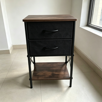 Commode de rangement moderne modulaire pour chambre et salon, avec tiroirs pliables en tissu, structure en acier, écologique, haute, pour vêtements