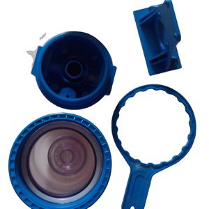 Adoucisseur d'eau manuel transparent 5 pouces à flux croisé (5B) en PP/AS pour usage domestique extérieur, 100 GPD, garantie 1 an - Product Image 1