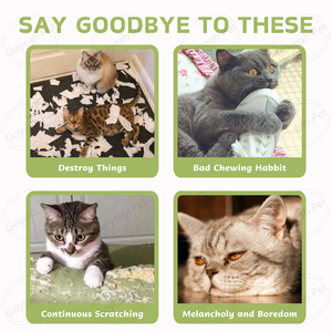 Giocattolo interattivo morbido feltro gatto Puzzle per interni scatola di gatto labirinto giocattolo con 3 palline - Product Image 6