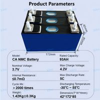 Batería XIHO CATL 3.7V 93Ah Original de Alta Capacidad NMC93 811 Ncm, Celda Prismática para Vehículo Eléctrico Nissan Leaf, 3000 Ciclos