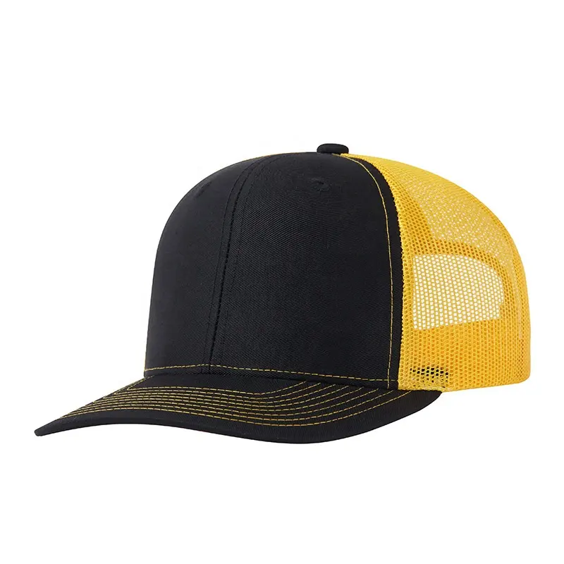 Hỗ trợ tùy biến 112 Trucker Hat trống thoáng khí lưới Mũ bóng chày