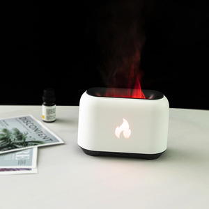 Ultrasonik Aroma Nemlendirici Gerçekçi Simüle Alev 7 Ayarlanabilir <span class=keywords><strong>LED</strong></span> Renk USB Güçlü Otel Araba Hava Ferahlatıcısı 1 Yıl Garantili - Product Image 3
