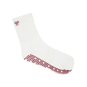 Calzini Antiscivolo per Pilates <span class=keywords><strong>con</strong></span> Logo Personalizzato e <span class=keywords><strong>Fiocco</strong></span> Ricamato, Graziosi Calzini da Yoga - Product Image 3