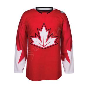 Vente en gros de maillots de hockey sur glace avec logo d'équipe personnalisé, motifs de couture, sublimés, uniformes de hockey sur glace en polyester - Product Image 5