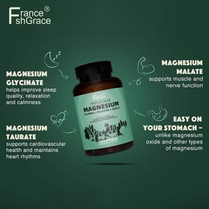 Extrait de magnésium Triple Calm en marque privée, 120 capsules, soutient la santé des muscles et des nerfs, capsules de magnésium Triple Calm - Product Image 2