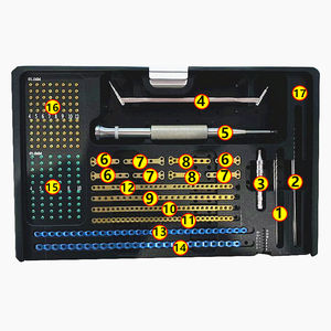 Kit de Instrumentos para Placas de Bloqueo de 1.6 mm, Instrumentos Quirúrgicos Veterinarios Ortopédicos para Animales Pequeños, Guía de Broca, Implantes de Placa Ósea - Product Image 2