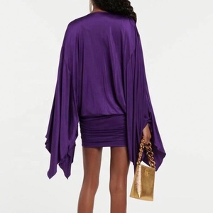 Nouveautés 2026 Robes tendance pour femmes Boutique élégante Col en V Manches longues Robes sexy - Product Image 2