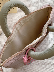 Pink Polyester Handheld Laptop Commuting Student Business Use Shockproof Portable Zipper Cover <b>Cute</b> <b>Notebook</b> Laptop Bag - Product Image 4