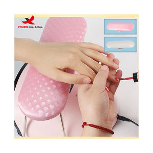 Mixed Procurement Low Price Pink/White Plaid <b>Waterproof</b> Leather Hand Pillow Arm Rest <b>Cushion</b> Nail Art Wrist Support Pad Soft - Product Image 2