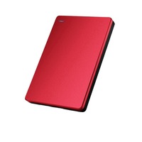 Disque dur portable 500G 128TB rouge 7200RPM USB 3.0, stockage externe pour la sauvegarde des données et le commerce transfrontalier
