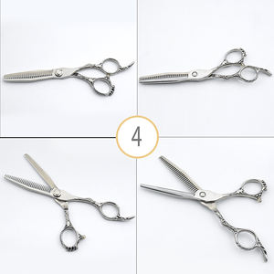5 "/5.5"/6 "/6.5" ヘアはさみプロの理髪はさみセットカッティング + 薄くなるバーバーシアー - Product Image 5