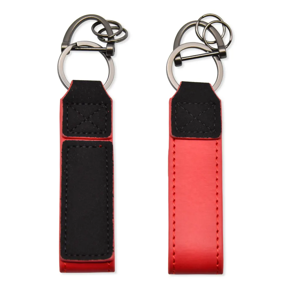 Fashion personalized men leather key chain custom creative metal keychain