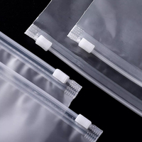 Sac en plastique transparent avec fermeture éclair personnalisée, logo personnalisé, mat/biodégradable, pour vêtements/t-shirts, sac en polyéthylène avec fermeture éclair, avec votre propre logo, pour vêtements, chaussettes, fourrure