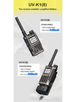 UVK1(8) QUSHENG 5W Mini Talkie-walkie portable à fréquence unique pour secours extérieur et itinérances en autonomie L821