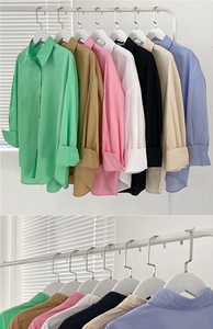 Camicia Casual a Maniche Lunghe per Primavera-Estate 2025, Protezione Solare, Tinta Unita, Prezzo Basso all'Ingrosso dalla Cina - Product Image 2