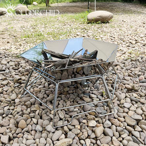 เตาฟืนสำหรับแคมป์ปิ้งก<span class=keywords><strong>ลา</strong></span>งแจ้งพับได้,เตาตั้งแคมป์ทำจากไม้มีความเสถียรเชื่อถือได้ - Product Image 5