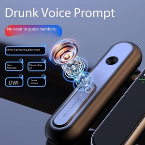 Hochwertiger Alkoholtester Atemalkoholmessgerät Sprachversion Hochwertige Legierung Hochpräzise Atemanalyse zur Überprüfung auf Alkohol im Fahrverkehr - Product Image 4