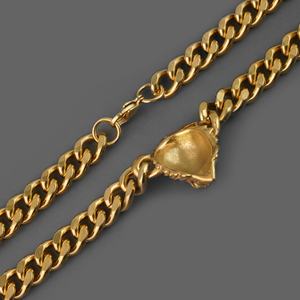 Collar con Colgante de Cabeza de León en Acero Inoxidable con Baño de Oro de 18K para Hombre, Estilo Punk Hip Hop, Gran Venta en Europa - Product Image 3