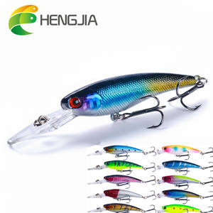 Umpan Pancing Minnow Mengambang 95mm 8g untuk Lemparan Jauh, Wobbler Permukaan untuk Ikan Bass dan Trout, Jerkbait Realistis - Product Image 1