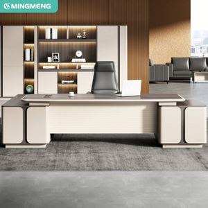 Mesa de oficina comercial Tablero Muebles de oficina Lujo CEO Boss Manager Escritorio de oficina ejecutiva en forma de L - Product Image 4