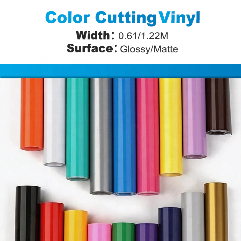 Ready-to-Use Self-Adhesive Cutting Vinyl with Transfer Film & Release Paper Versatile 60mic 80mic 100mic Plotter Cutting Film