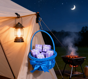 Exquisite handgewebte Osterkörbchen aus umweltfreundlichem PP-Rattan als Blumenmädchen-Geschenkkörbe, vielseitig einsetzbar für Picknick/Camping und zur Aufbewahrung von Gegenständen - Product Image 5