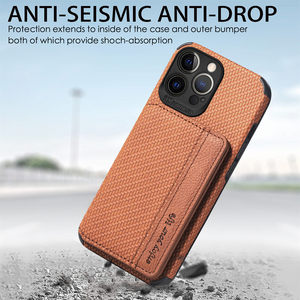 Portafoglio all'ingrosso Flip Card Holder Bag custodia in TPU per <span class=keywords><strong>iPhone</strong></span> 13 <span class=keywords><strong>11</strong></span> 12 14 Pro Max Mini <span class=keywords><strong>Cover</strong></span> in <span class=keywords><strong>pelle</strong></span> PU in fibra di carbonio - Product Image 6
