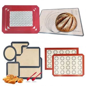<b>Silicone</b> Baking <b>Mat</b> With Scale 46x33cm Nonstick Reusable For Macarons Pizza Pastry Dough Rolling Baking Tools - Product Image 4