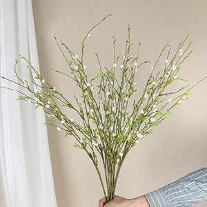 <span class=keywords><strong>Ramas</strong></span> <span class=keywords><strong>de</strong></span> Sauce Plateado Artificiales <span class=keywords><strong>de</strong></span> Plástico <span class=keywords><strong>de</strong></span> 82 cm con Frutos, Venta al por Mayor para Arreglos <span class=keywords><strong>de</strong></span> Boda, Mesas Elegantes, Regalo - Product Image 2