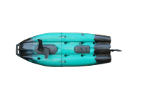 Kayak de pêche monoplace à pédales modulaire, kayak modulaire à hélice, kayak de pêche à double pédale, kayak en PE, kayak à pédales
